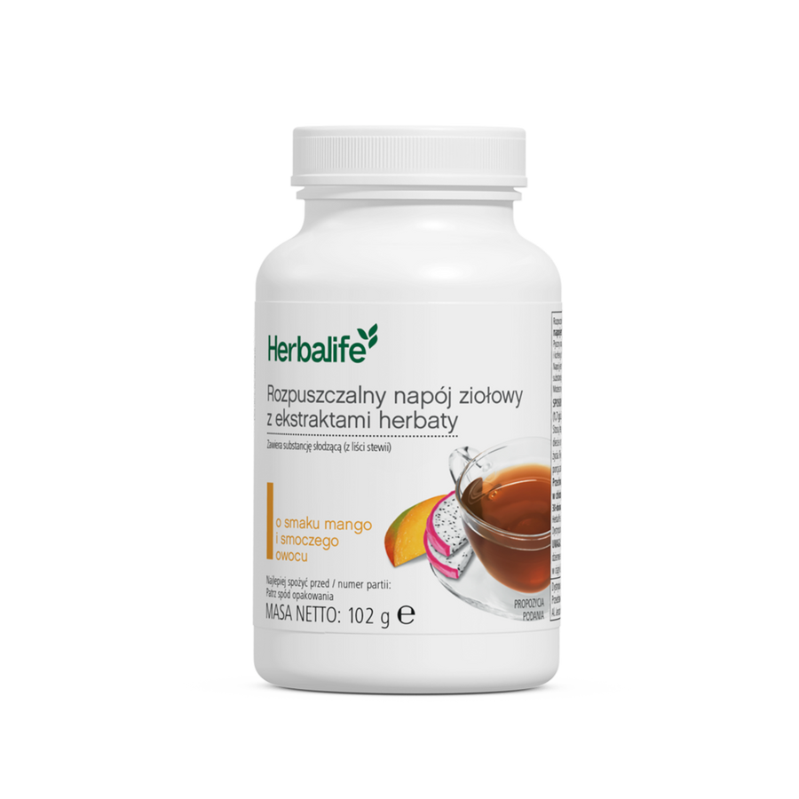 Rozpuszczalny napój ziołowy z ekstraktem herbaty, Mango i smoczy owoc, 102 g, Herbalife
