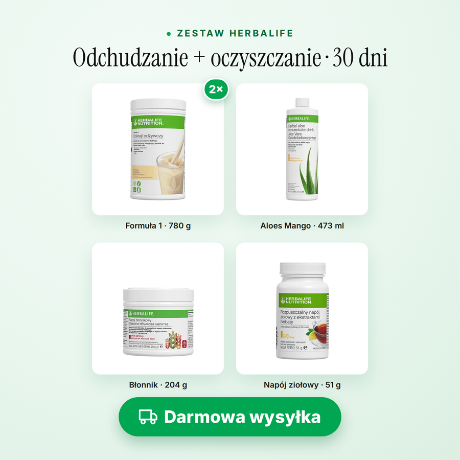 Odchudzanie + oczyszczanie 30 dni — darmowa wysyłka