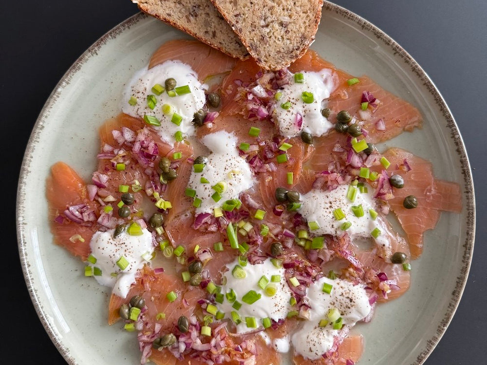 Carpaccio z łososia, zdjęcie autorskie Aliny Paszek