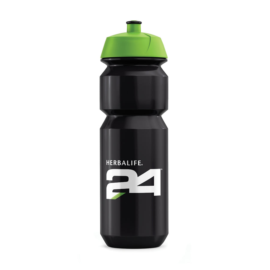 Bidon Herbalife24 750 ml czarny z zielonym ustnikiem