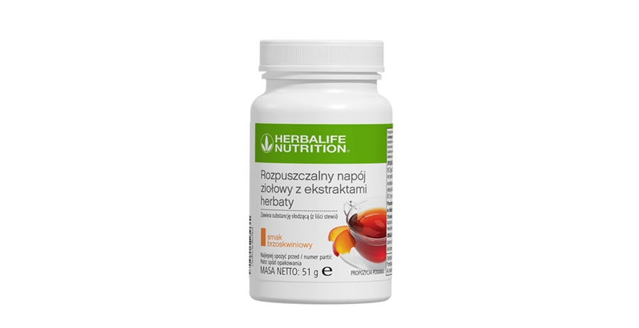 Rozpuszczalny napój ziołowy z ekstraktem herbaty, Brzoskwiniowy, 51 g, Herbalife