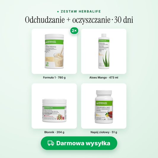 Odchudzanie + oczyszczanie 30 dni — darmowa wysyłka