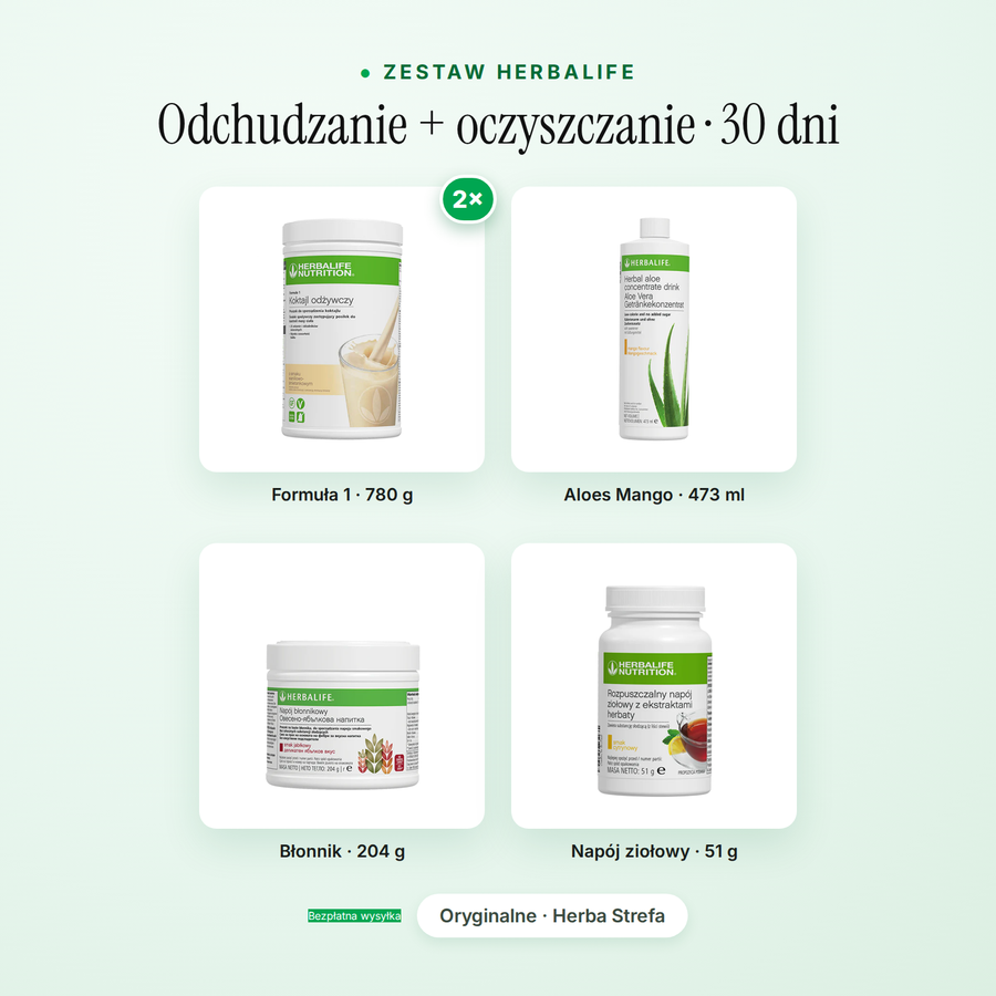 Odchudzanie + oczyszczanie 30 dni