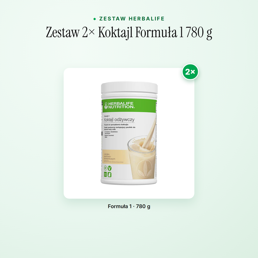 Zestaw 2× Koktajl Formuła 1 780 g — zawartość zestawu