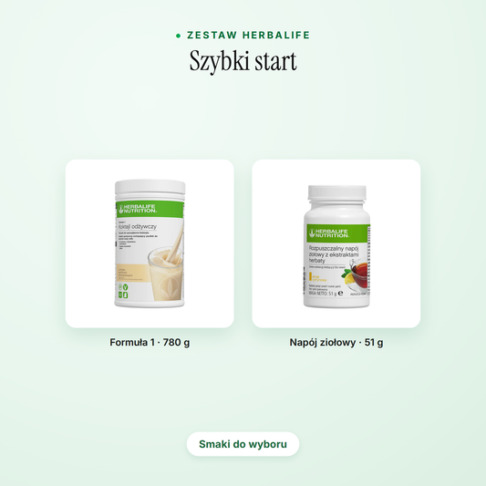 Szybki start — koktajl Formuła 1 + napój ziołowy
